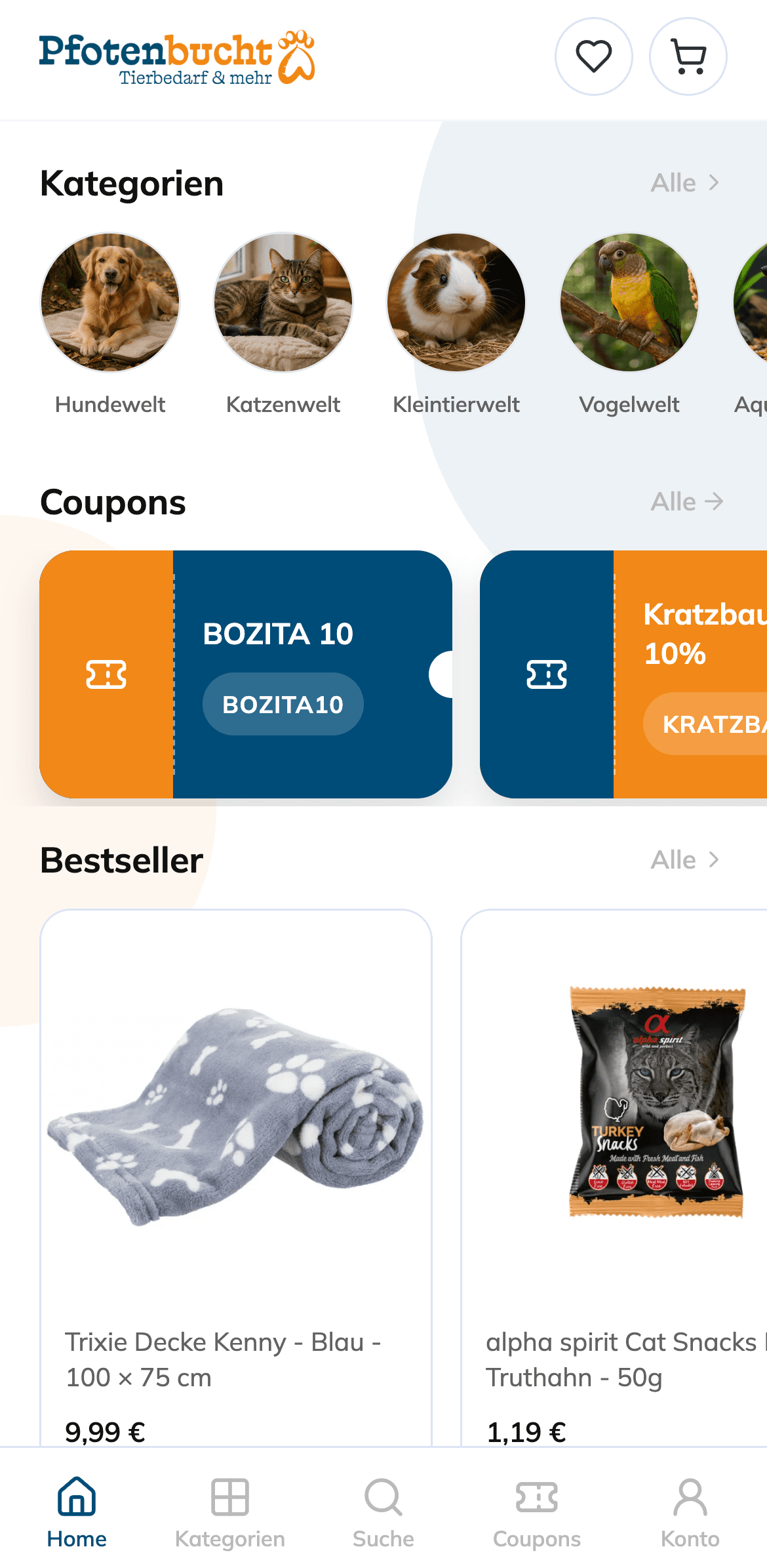 Shopware 6 Mobile App Beispiel